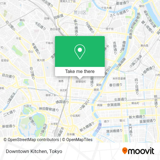 Downtown Kitchen map