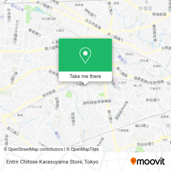 Entrir Chitose Karasuyama Store map