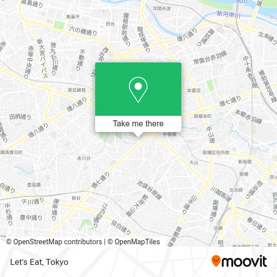 Let's Eat map