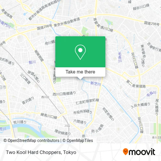 Two Kool Hard Choppers map