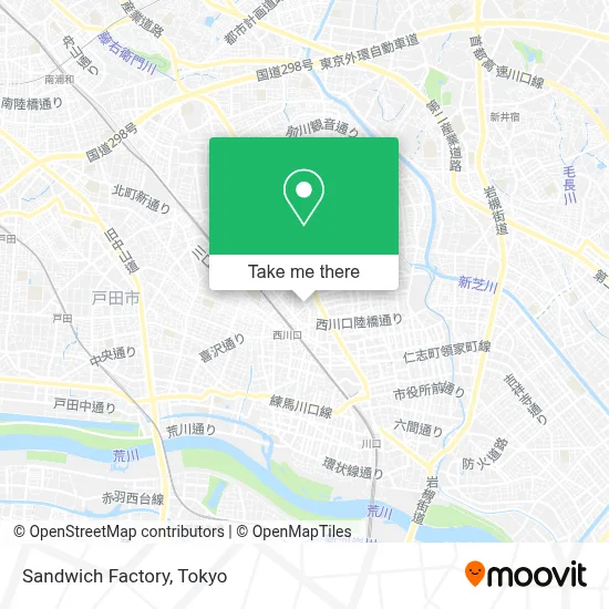 Sandwich Factory map
