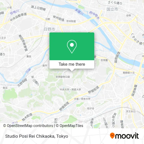 Studio Posi Rei Chikaoka map