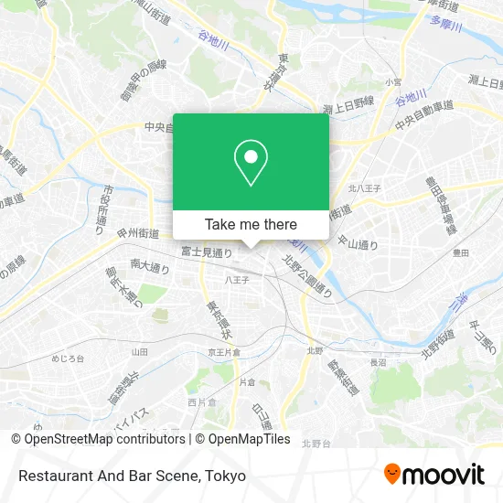 Restaurant And Bar Scene map