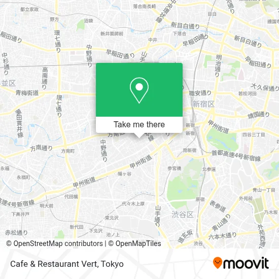 Cafe & Restaurant Vert map