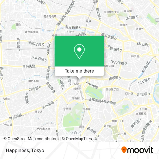 Happiness map