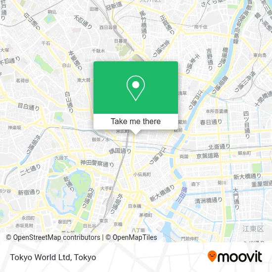 Tokyo World Ltd map