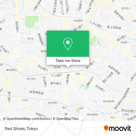 Red Shoes map