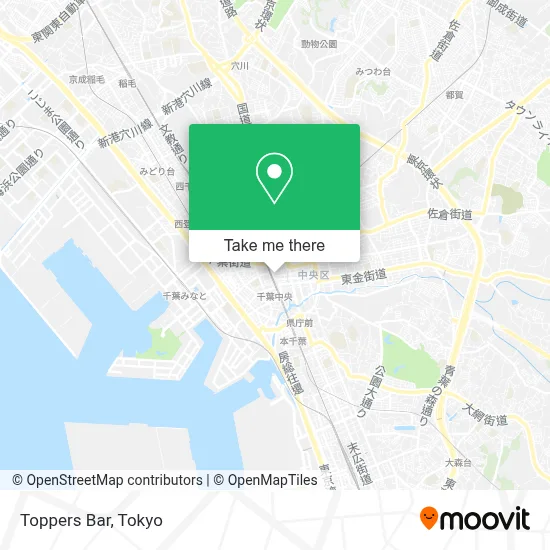 Toppers Bar map