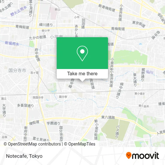 Notecafe map