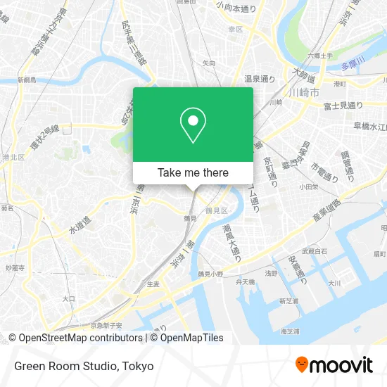 Green Room Studio map