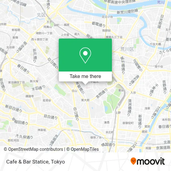 Cafe & Bar Statice map