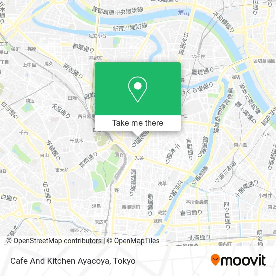 Cafe And Kitchen Ayacoya map