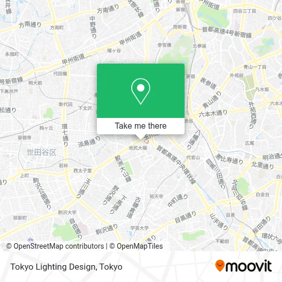 Tokyo Lighting Design map