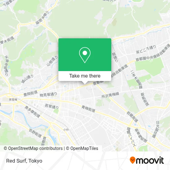 Red Surf map