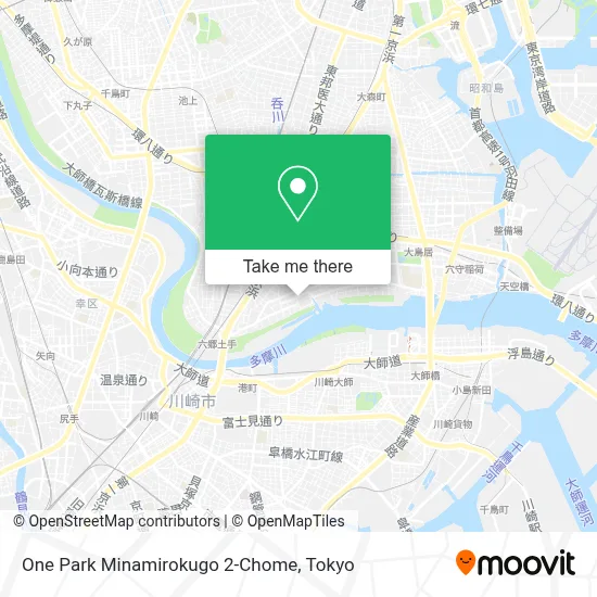 One Park Minamirokugo 2-Chome map