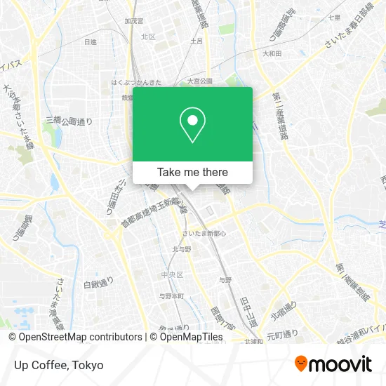 Up Coffee map