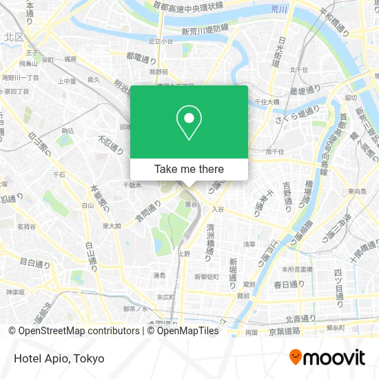 Hotel Apio map