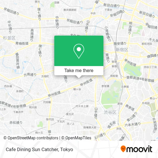 Cafe Dining Sun Catcher map