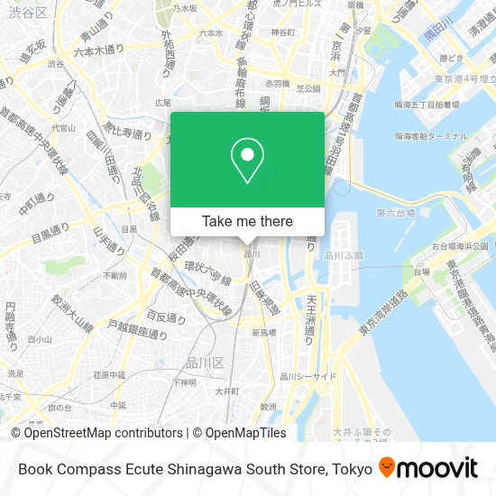 Book Compass Ecute Shinagawa South Store map