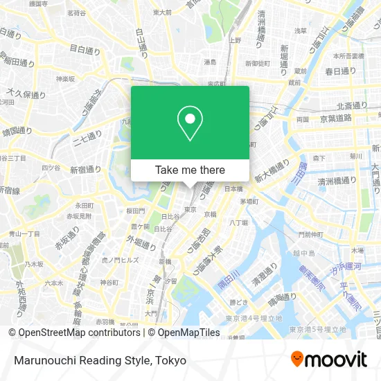 Marunouchi Reading Style map