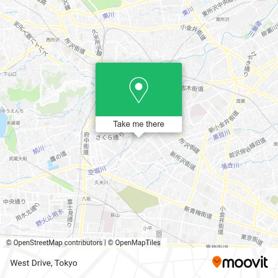 West Drive map