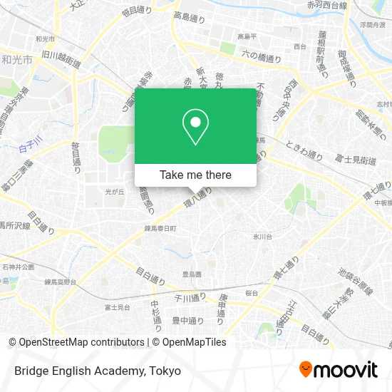 Bridge English Academy map