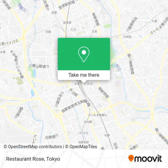 Restaurant Rose map