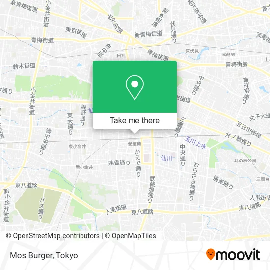 Mos Burger map
