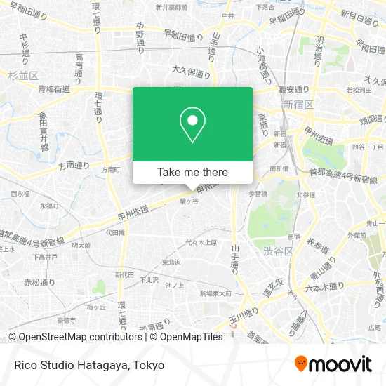 Rico Studio Hatagaya map
