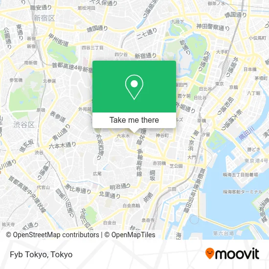 Fyb Tokyo map