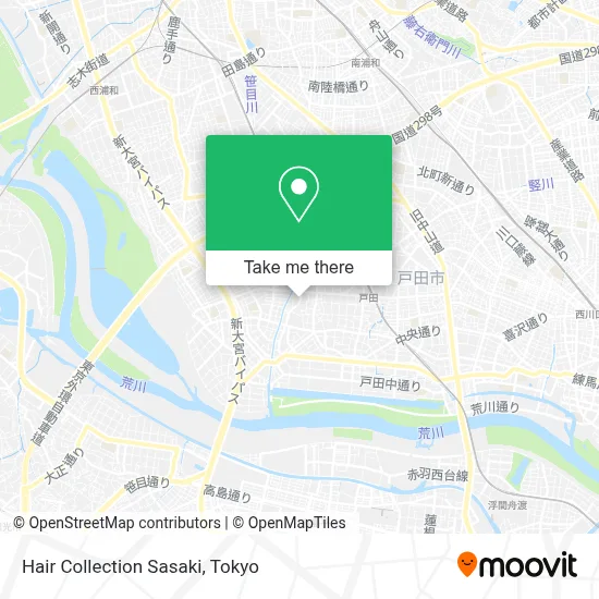 Hair Collection Sasaki map