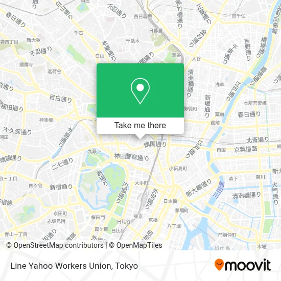 Line Yahoo Workers Union map