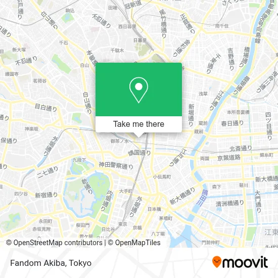 Fandom Akiba map