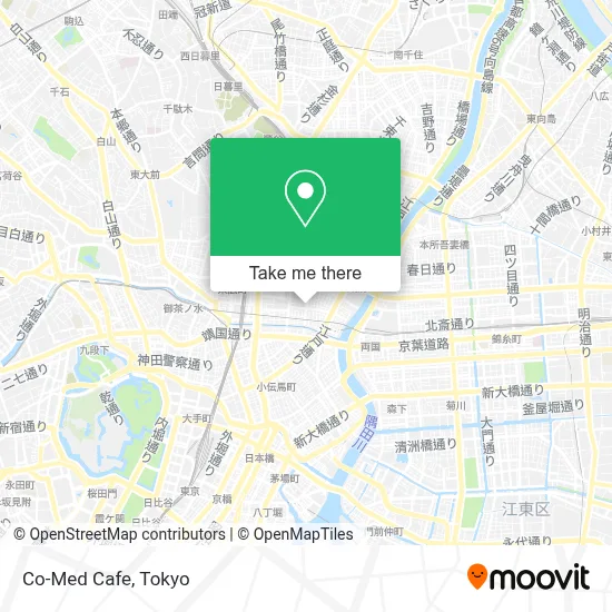 Co-Med Cafe map
