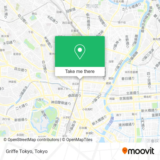 Griffe Tokyo map