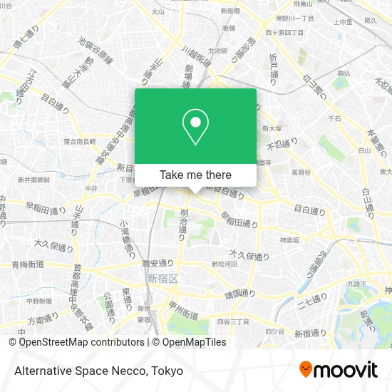 Alternative Space Necco map