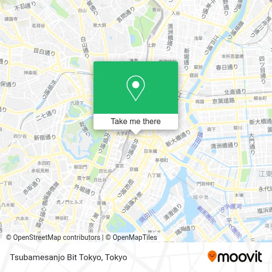 Tsubamesanjo Bit Tokyo map