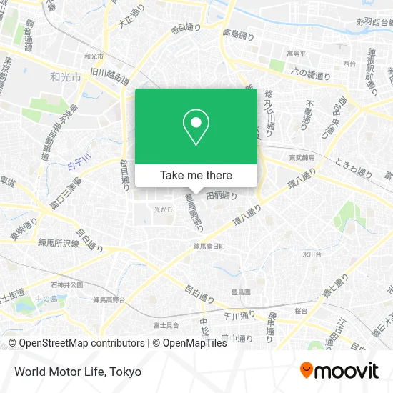 World Motor Life map