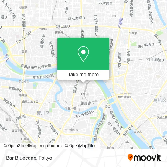 Bar Bluecane map