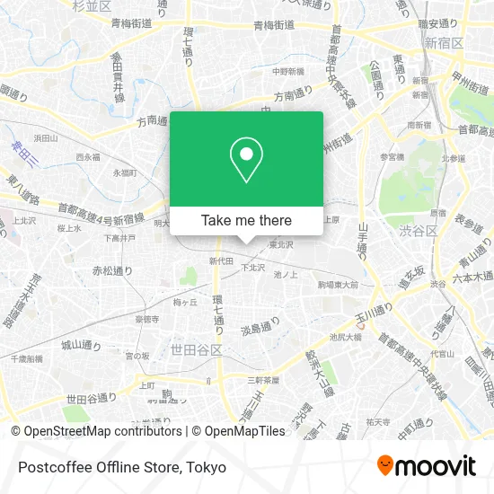 Postcoffee Offline Store map