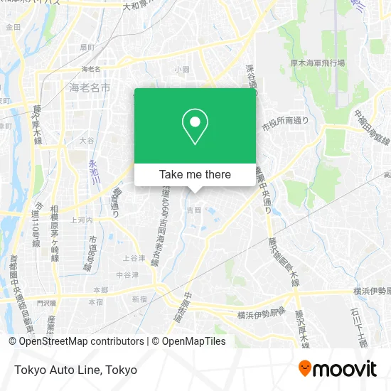 Tokyo Auto Line map