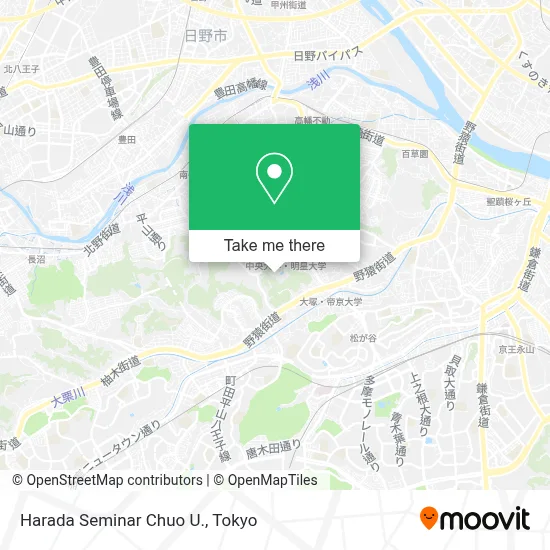 Harada Seminar Chuo U. map