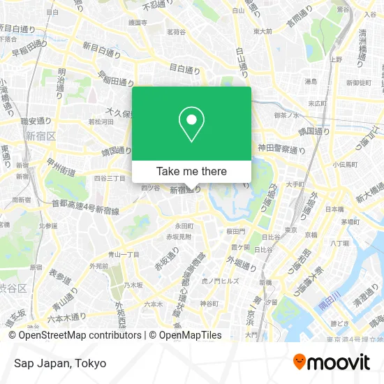 Sap Japan map