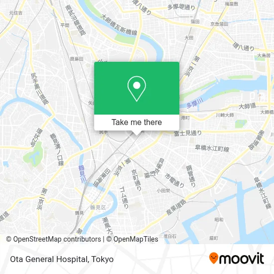 Ota General Hospital map