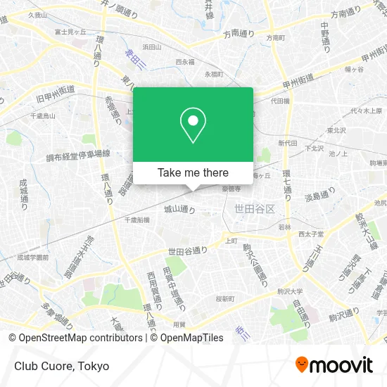 Club Cuore map