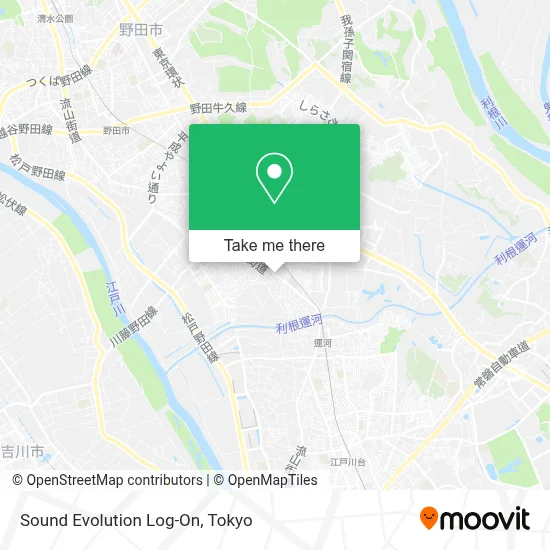 Sound Evolution Log-On map