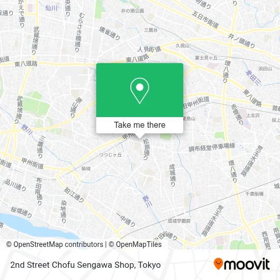 2nd Street Chofu Sengawa Shop map