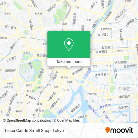 Licca Castle Small Shop map