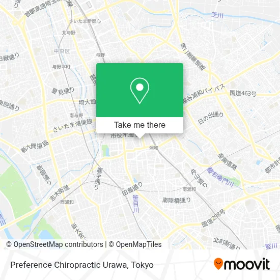 Preference Chiropractic Urawa map