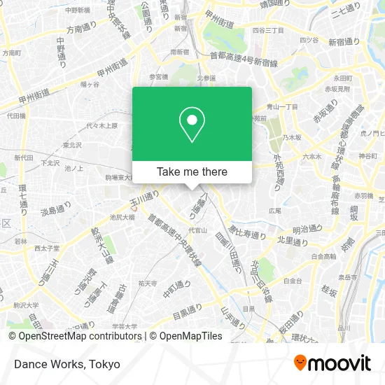 Dance Works map